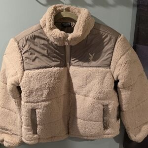 Playboy X PacSun Cozy Tan Jacket Size XS/S
